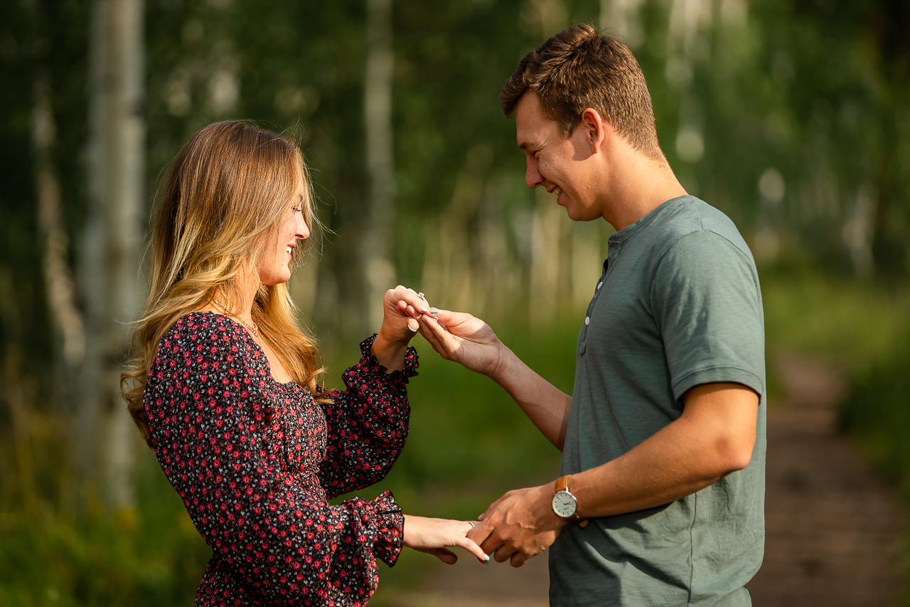 Woods Walk Downtown CB Elk Avenue Prime Purple Mountain Bed and Breakfast Lodge Elk Ave Soupçon Crested Butte photographer Gunnison photographers Colorado photography - proposal engagement elopement wedding venue - photo by Mountain Magic Media