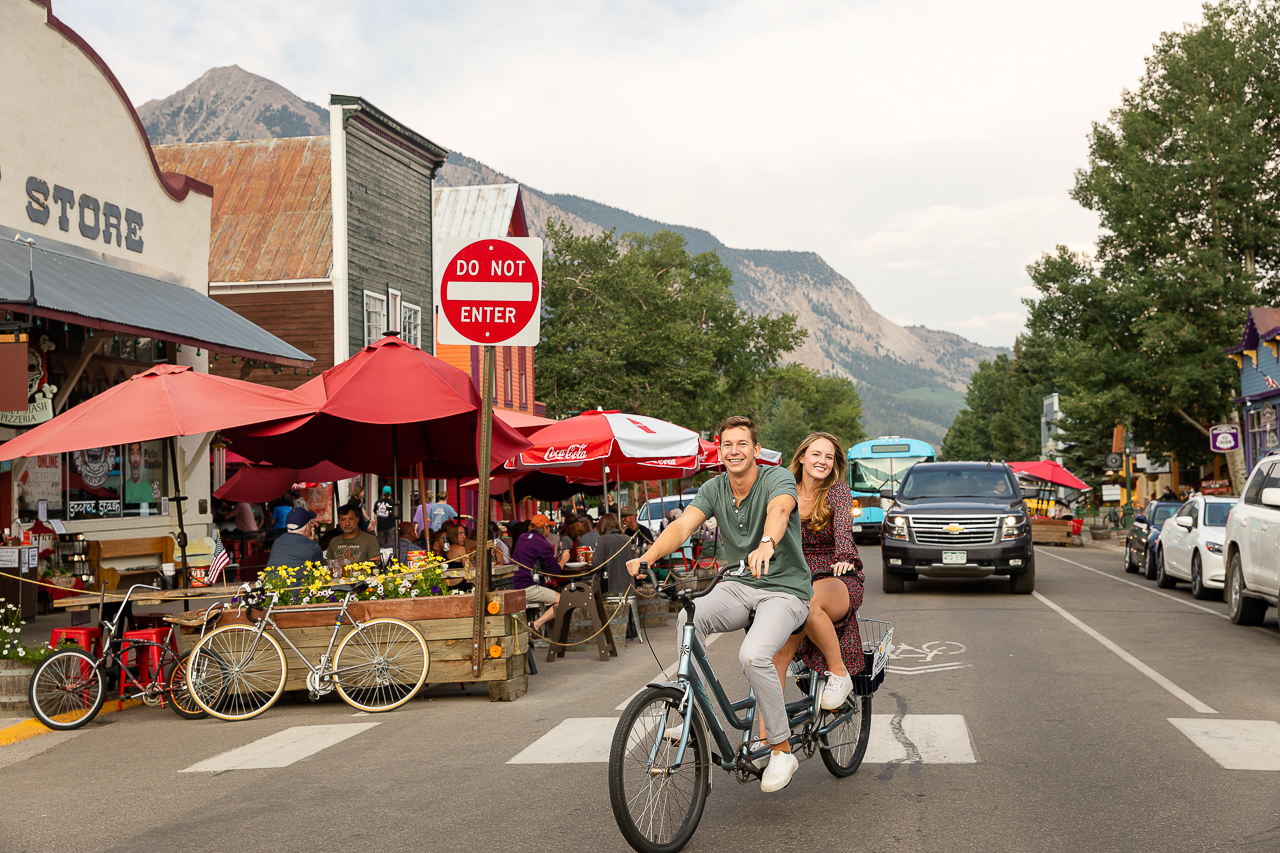 Woods Walk Downtown CB Elk Avenue Prime Purple Mountain Bed and Breakfast Lodge Elk Ave Soupçon Crested Butte photographer Gunnison photographers Colorado photography - proposal engagement elopement wedding venue - photo by Mountain Magic Media