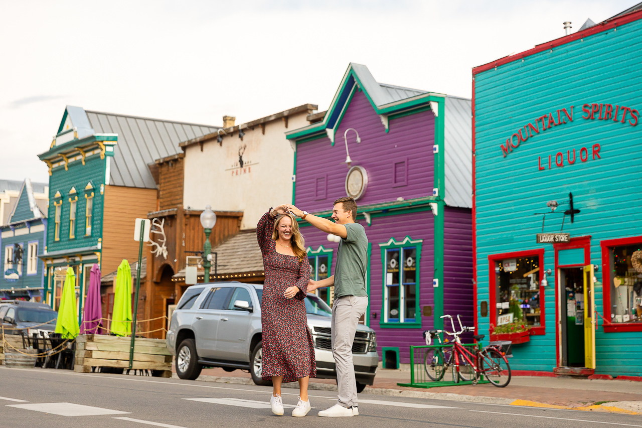 Woods Walk Downtown CB Elk Avenue Prime Purple Mountain Bed and Breakfast Lodge Elk Ave Soupçon Crested Butte photographer Gunnison photographers Colorado photography - proposal engagement elopement wedding venue - photo by Mountain Magic Media