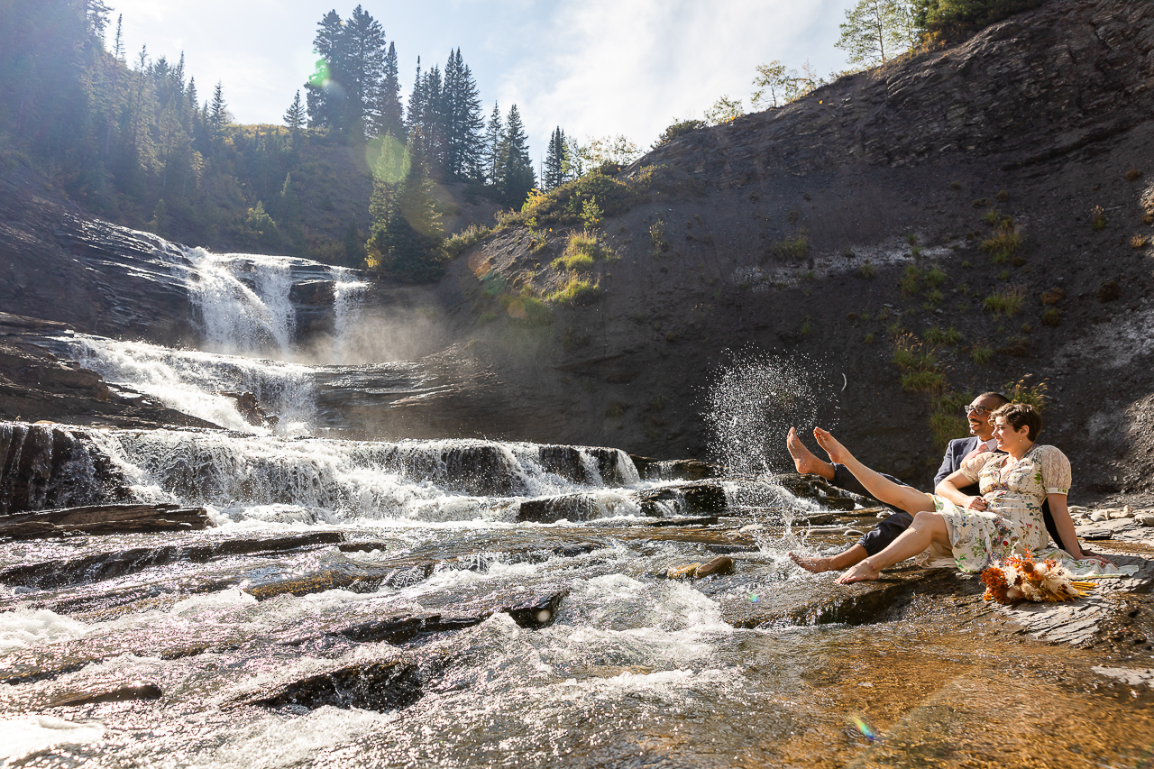 secret waterfall elope Crested Butte photographer Gunnison photographers Colorado photography - proposal engagement elopement wedding venue - photo by Mountain Magic Media