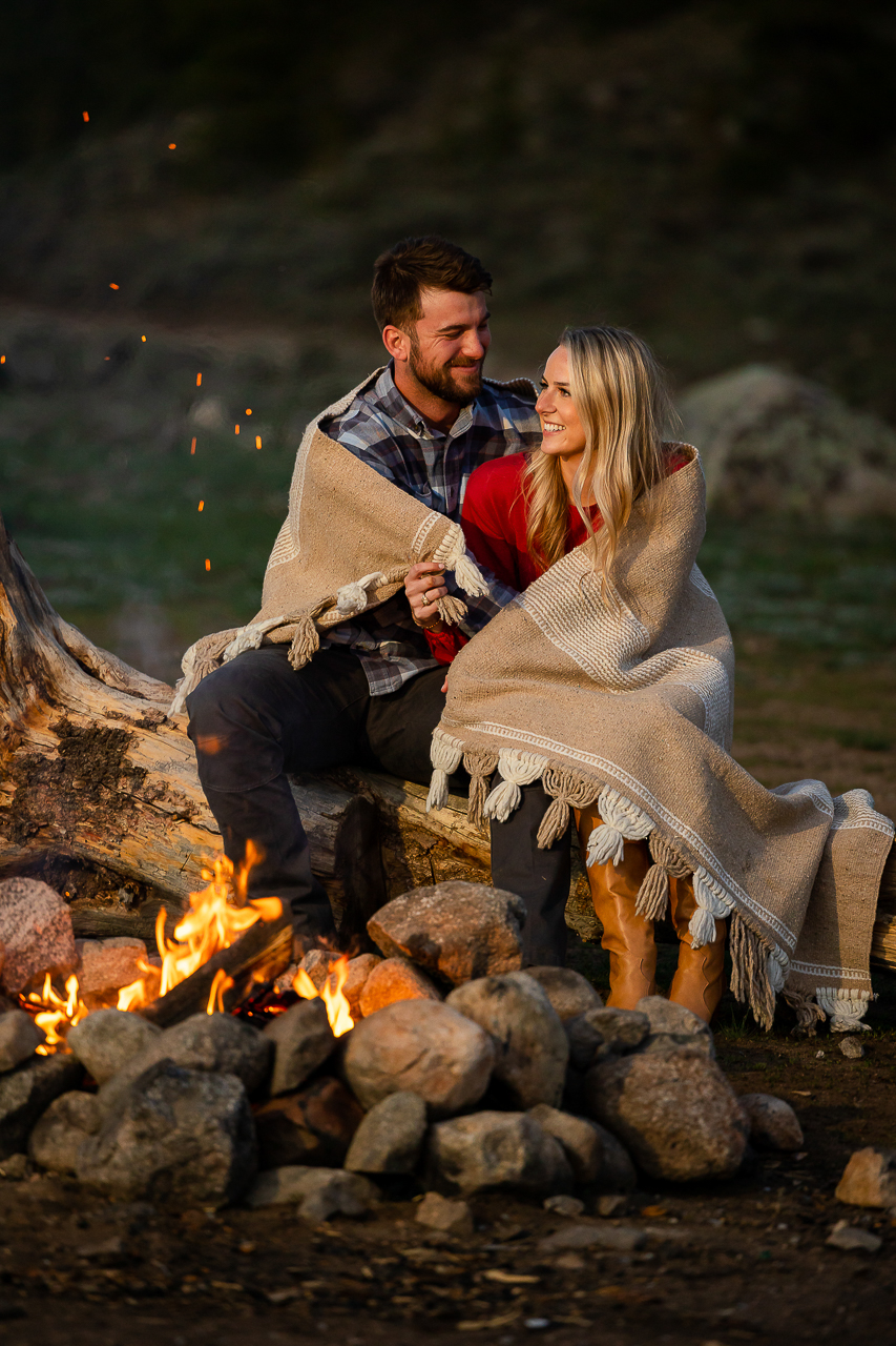 campfire cozy cuddles Taylor Park Reservoir Crested Butte photographer Gunnison photographers Colorado photography - proposal engagement elopement wedding venue - photo by Mountain Magic Media