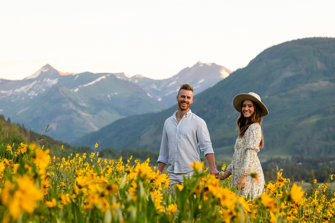 sunrise Woods Walk engaged Crested Butte photographer Gunnison photographers Colorado photography - proposal engagement elopement wedding venue - photo by Mountain Magic Media