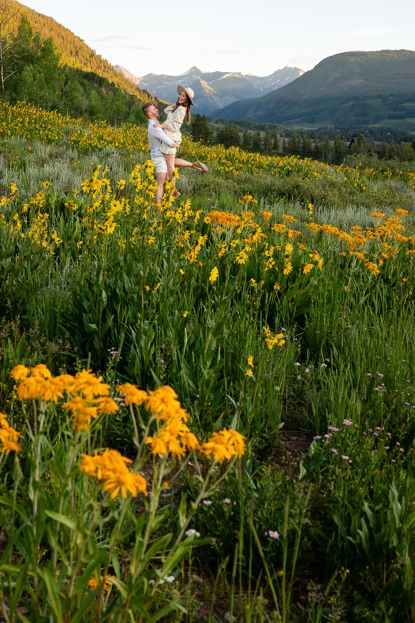 sunrise Woods Walk engaged Crested Butte photographer Gunnison photographers Colorado photography - proposal engagement elopement wedding venue - photo by Mountain Magic Media