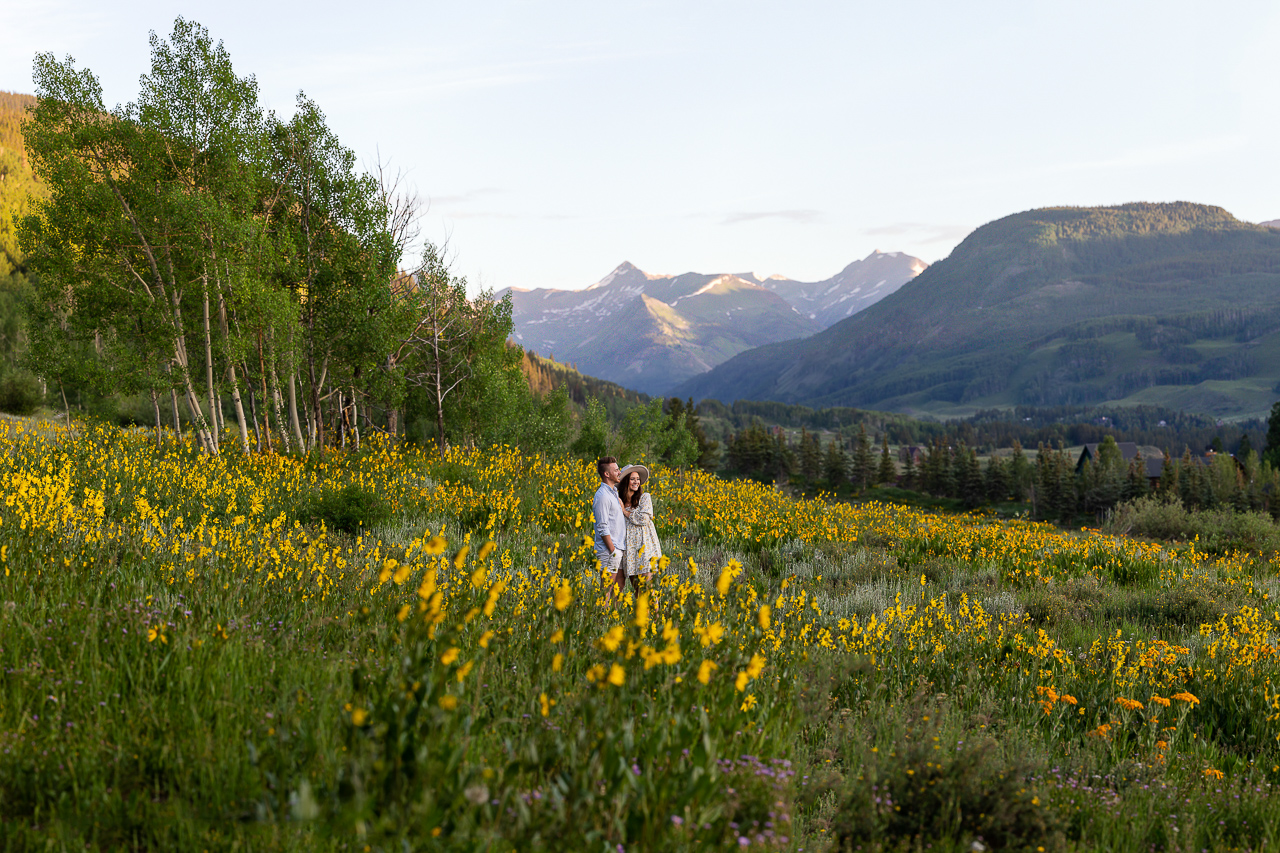 wildflowers couple wildflower festival summer season Crested Butte photographer Gunnison photographers Colorado photography - proposal engagement elopement wedding venue - photo by Mountain Magic Media