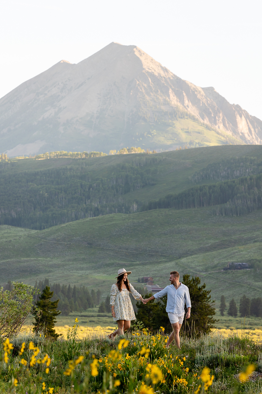 sunrise Woods Walk engaged Crested Butte photographer Gunnison photographers Colorado photography - proposal engagement elopement wedding venue - photo by Mountain Magic Media