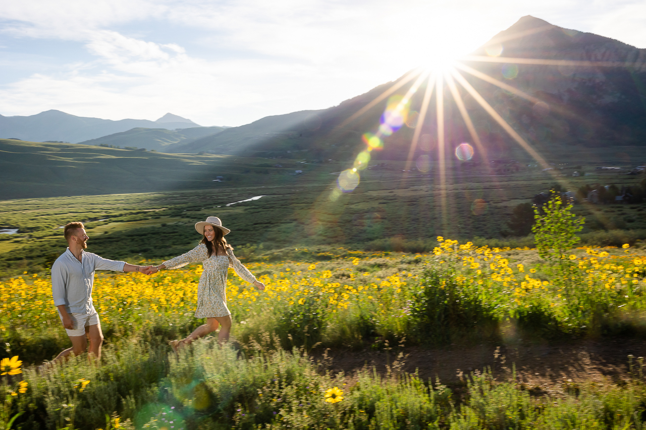 sunrise Woods Walk engaged Crested Butte photographer Gunnison photographers Colorado photography - proposal engagement elopement wedding venue - photo by Mountain Magic Media