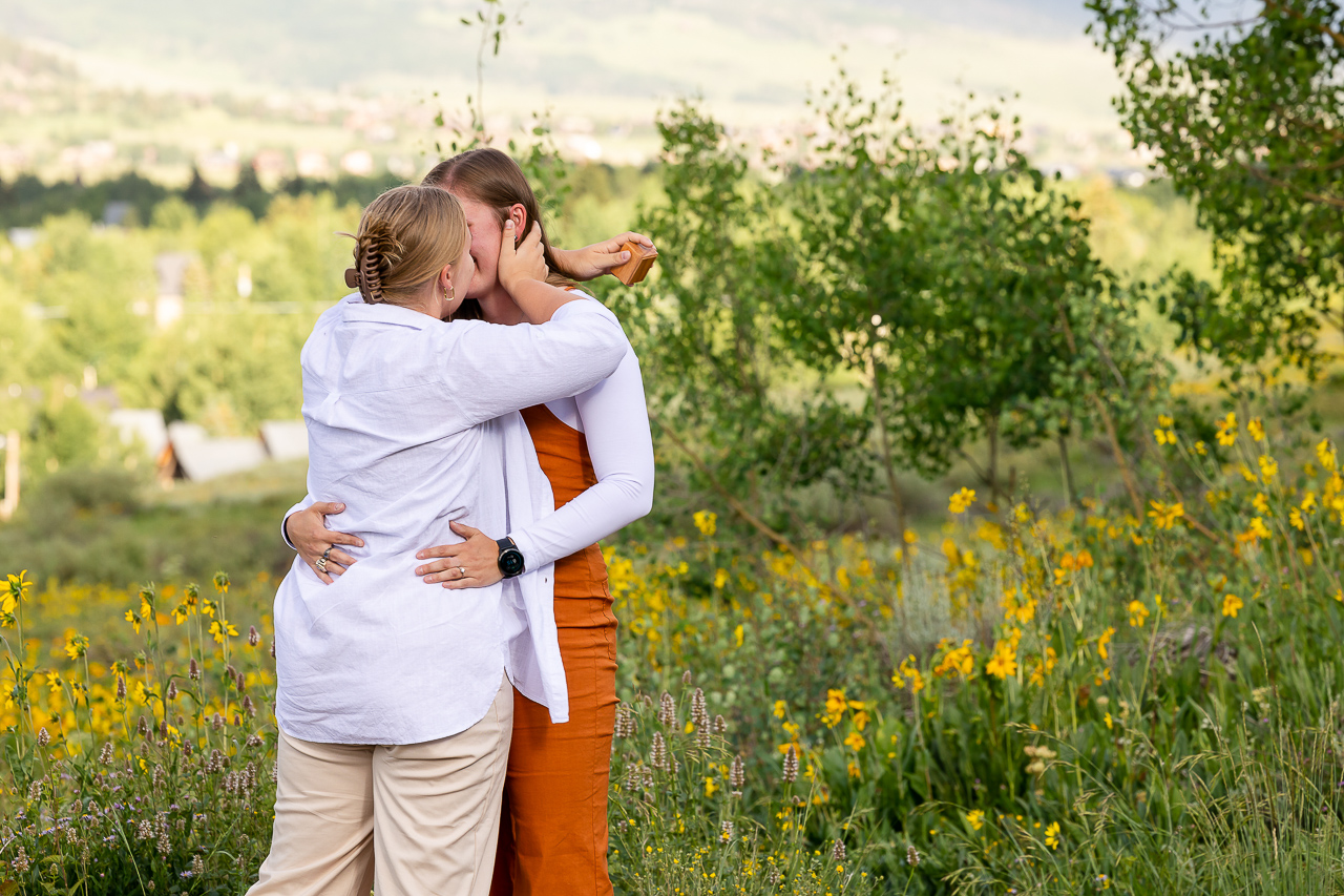 LGBTQ+ friendly business diamond engagement rings Crested Butte photographer Gunnison photographers Colorado photography - proposal engagement elopement wedding venue - photo by Mountain Magic Media
