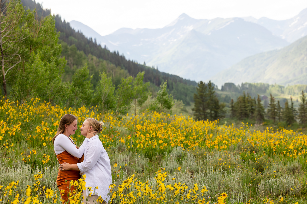 LGBTQ+ friendly owned business diamond engagement rings Crested Butte photographer Gunnison photographers Colorado photography - proposal engagement elopement wedding venue - photo by Mountain Magic Media