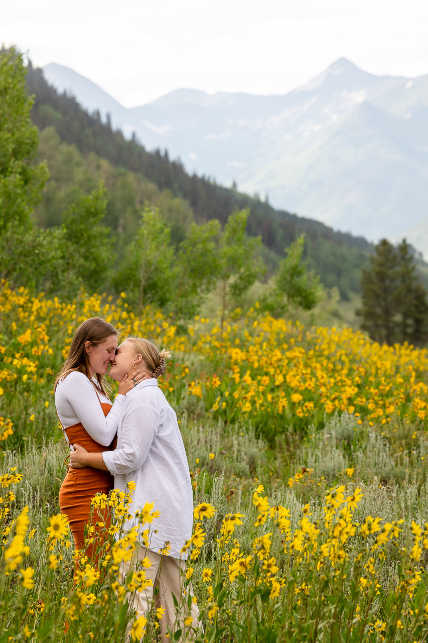 LGBTQ+ friendly owned business diamond engagement rings Crested Butte photographer Gunnison photographers Colorado photography - proposal engagement elopement wedding venue - photo by Mountain Magic Media