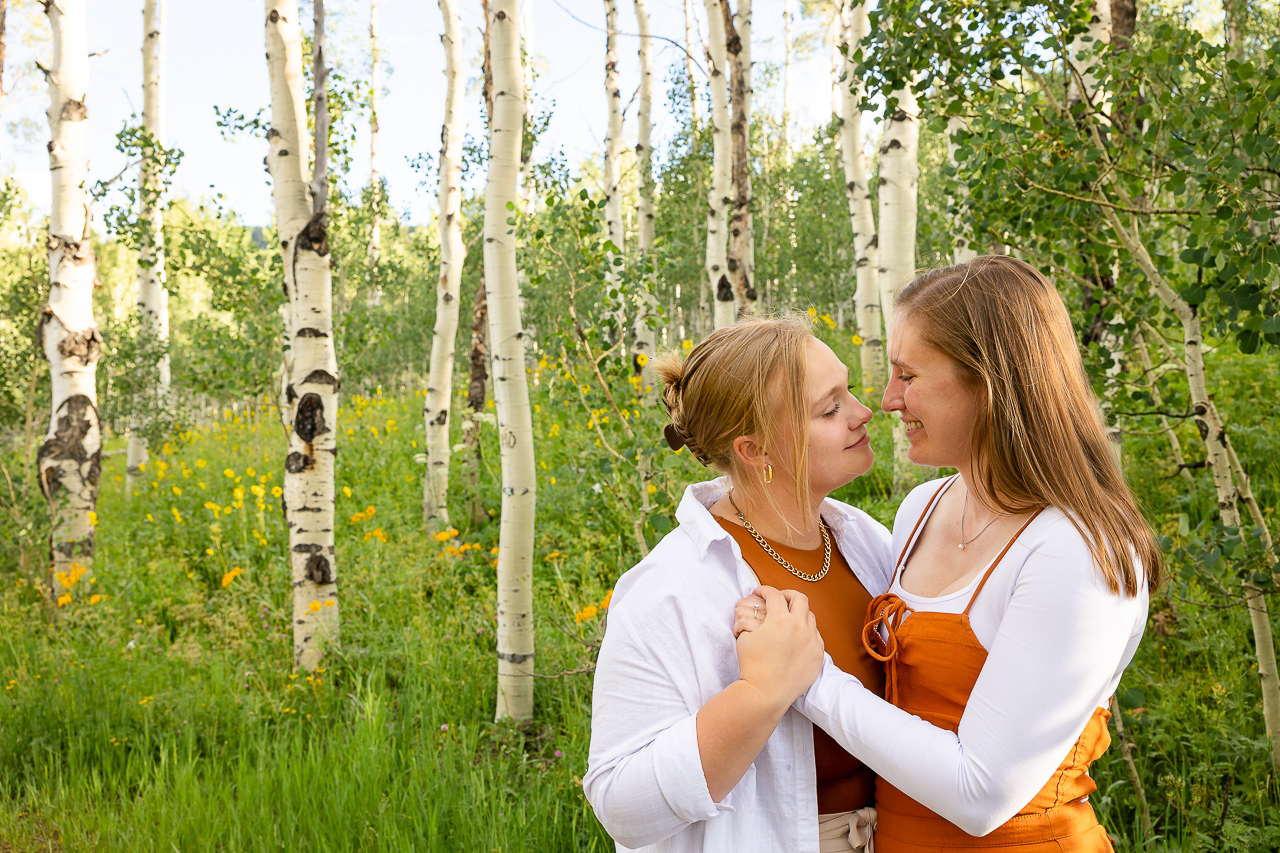 LGBTQ+ friendly owned business diamond engagement rings Crested Butte photographer Gunnison photographers Colorado photography - proposal engagement elopement wedding venue - photo by Mountain Magic Media