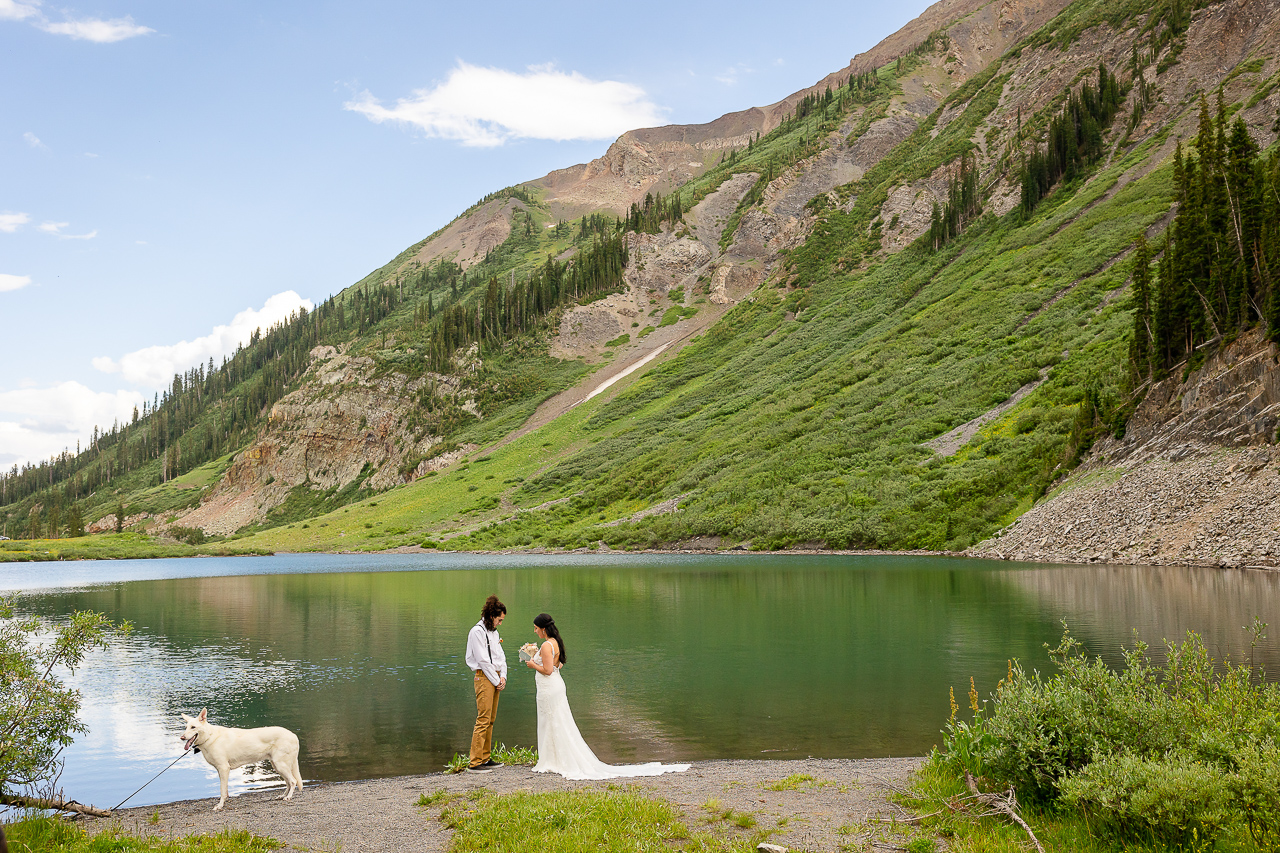 Emerald Lake vows outlovers vow of the wild Adventure Instead elope Crested Butte photographer Gunnison photographers Colorado photography - proposal engagement elopement wedding venue - photo by Mountain Magic Media