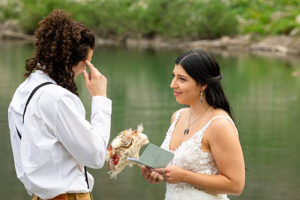 Emerald Lake vows Crested Butte photographer Gunnison photographers Colorado photography - proposal engagement elopement wedding venue - photo by Mountain Magic Media