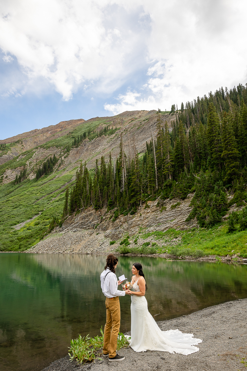 Emerald Lake vows outlovers vow of the wild Adventure Instead elope Crested Butte photographer Gunnison photographers Colorado photography - proposal engagement elopement wedding venue - photo by Mountain Magic Media