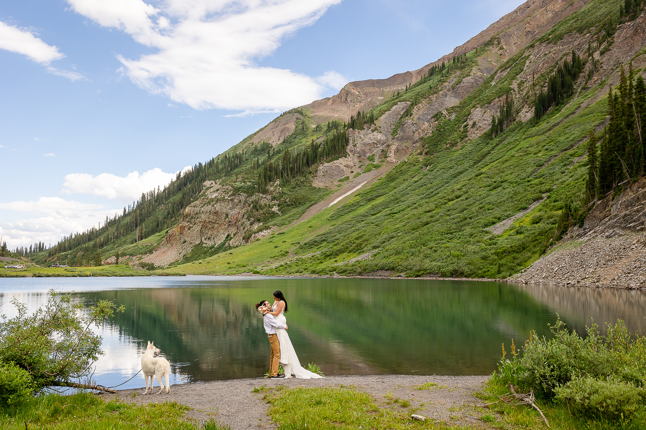 Emerald Lake vows outlovers vow of the wild Adventure Instead elope Crested Butte photographer Gunnison photographers Colorado photography - proposal engagement elopement wedding venue - photo by Mountain Magic Media