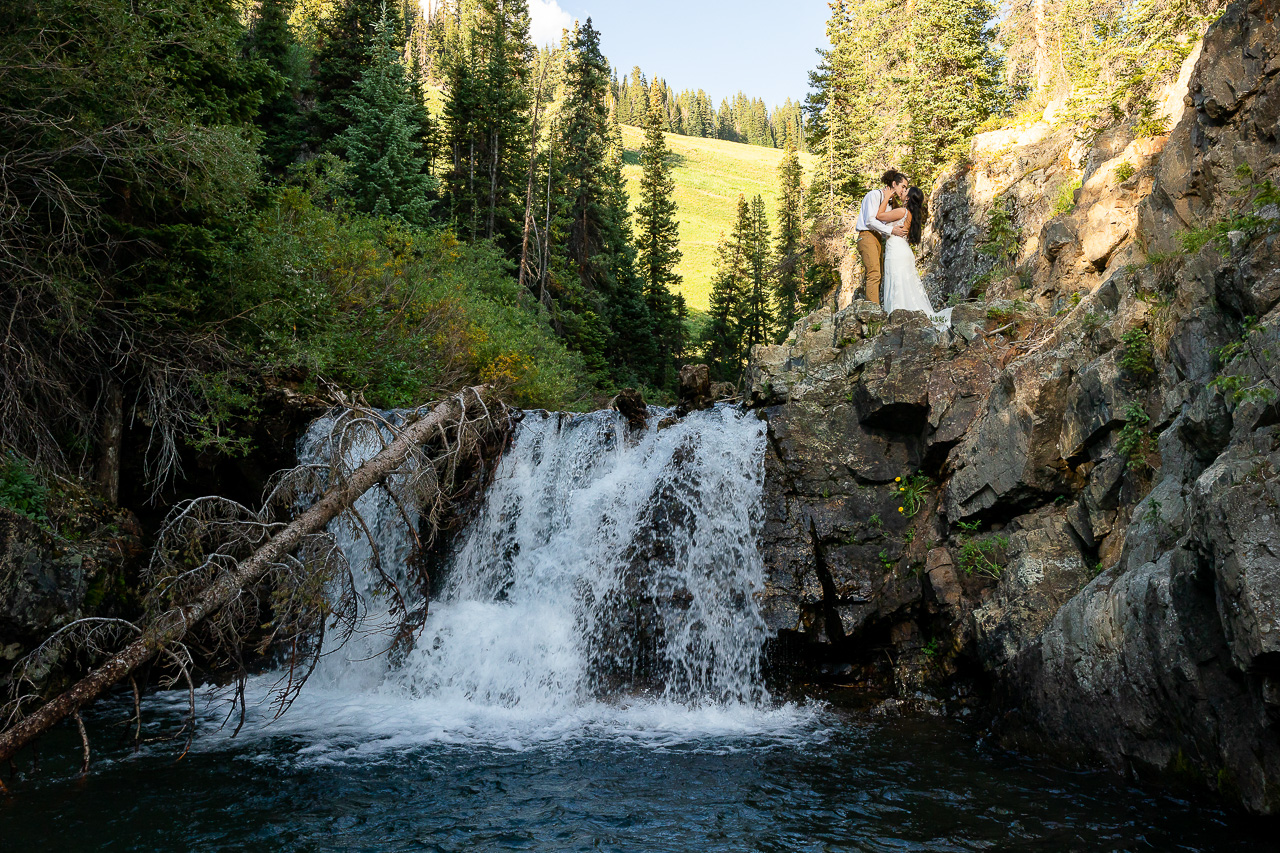 waterfall Crested Butte photographer Gunnison photographers Colorado photography - proposal engagement elopement wedding venue - photo by Mountain Magic Media