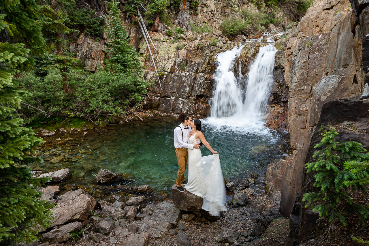 waterfall Crested Butte photographer Gunnison photographers Colorado photography - proposal engagement elopement wedding venue - photo by Mountain Magic Media