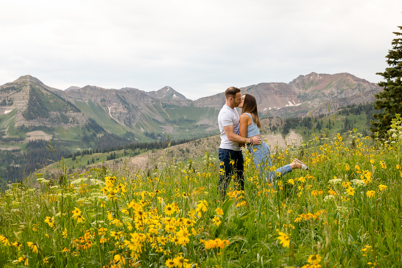 Washington Gulch wildflowers engagement session wildflower festival Crested Butte photographer Gunnison photographers Colorado photography - proposal engagement elopement wedding venue - photo by Mountain Magic Media