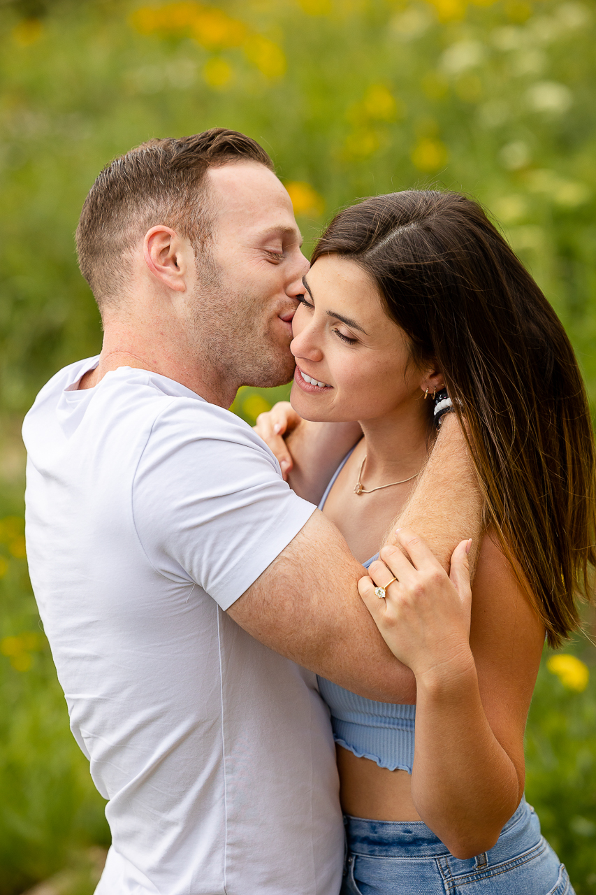 Washington Gulch wildflowers engagement session wildflower festival Crested Butte photographer Gunnison photographers Colorado photography - proposal engagement elopement wedding venue - photo by Mountain Magic Media