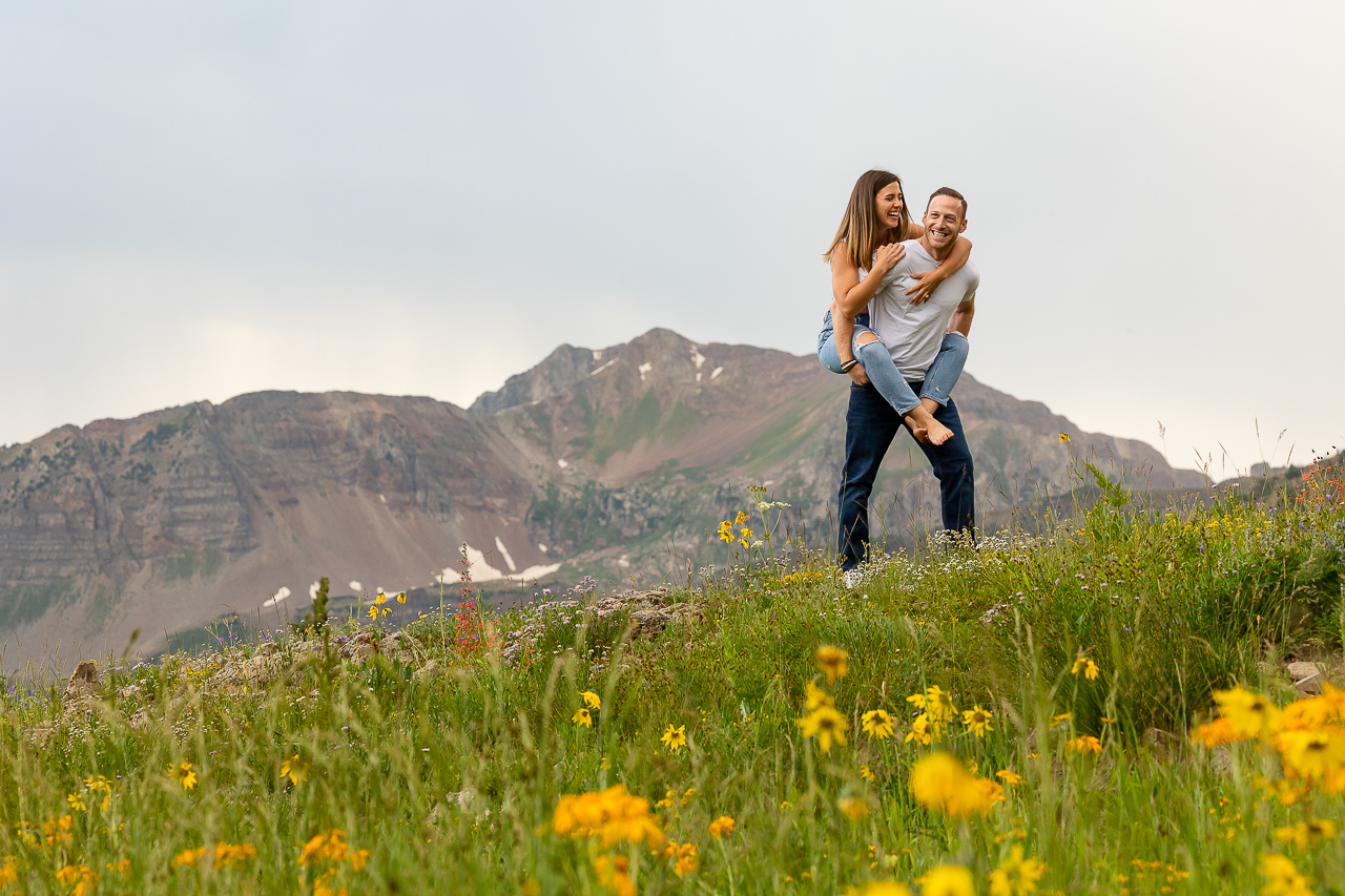 Washington Gulch wildflowers engagement session wildflower festival Crested Butte photographer Gunnison photographers Colorado photography - proposal engagement elopement wedding venue - photo by Mountain Magic Media