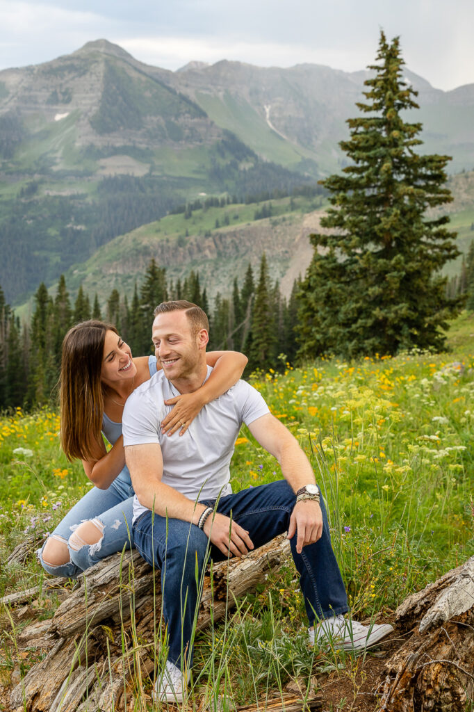engaged cute couple Crested Butte photographer Gunnison photographers Colorado photography - proposal engagement elopement wedding venue - photo by Mountain Magic Media