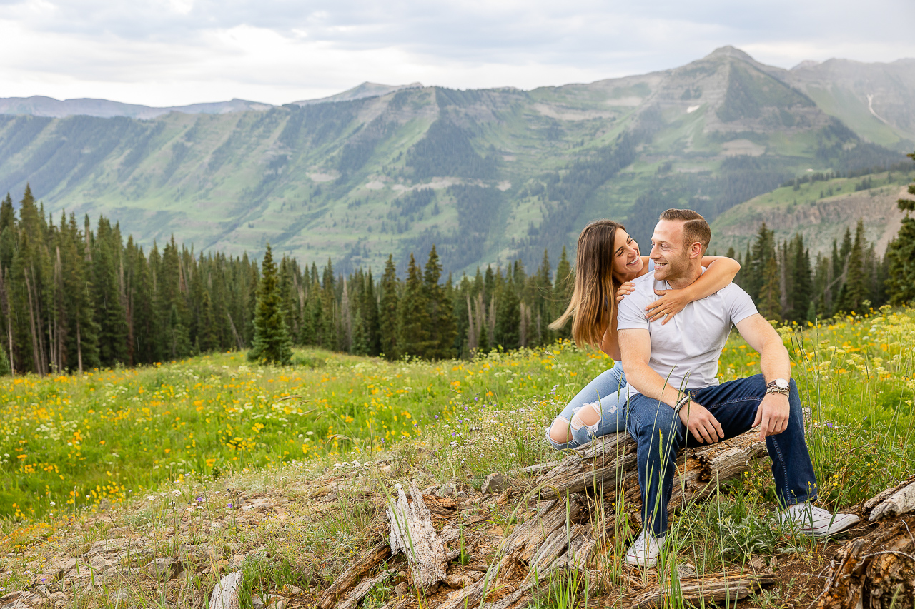 Washington Gulch wildflowers engagement session wildflower festival Crested Butte photographer Gunnison photographers Colorado photography - proposal engagement elopement wedding venue - photo by Mountain Magic Media