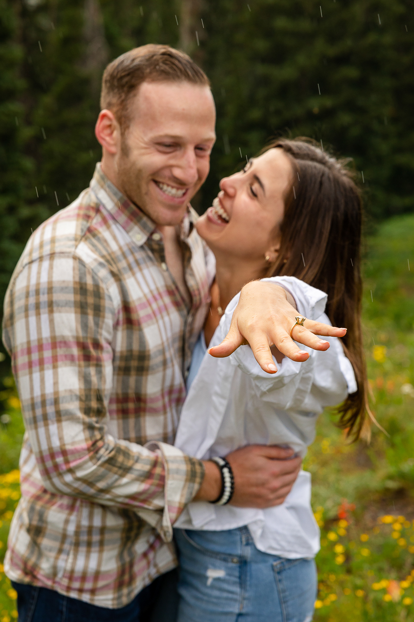 Washington Gulch wildflowers engagement session wildflower festival Crested Butte photographer Gunnison photographers Colorado photography - proposal engagement elopement wedding venue - photo by Mountain Magic Media