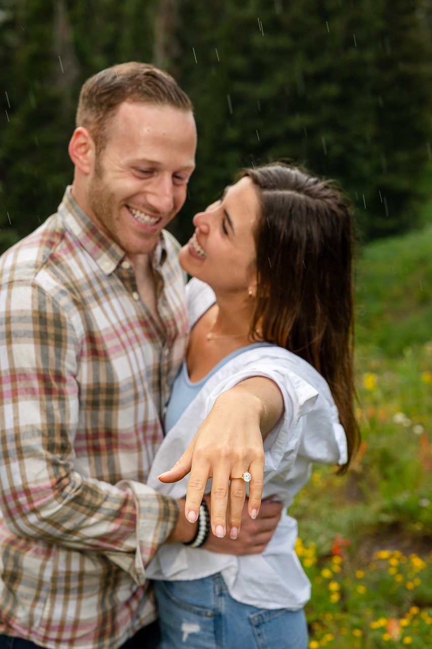 Washington Gulch wildflowers engagement session wildflower festival Crested Butte photographer Gunnison photographers Colorado photography - proposal engagement elopement wedding venue - photo by Mountain Magic Media