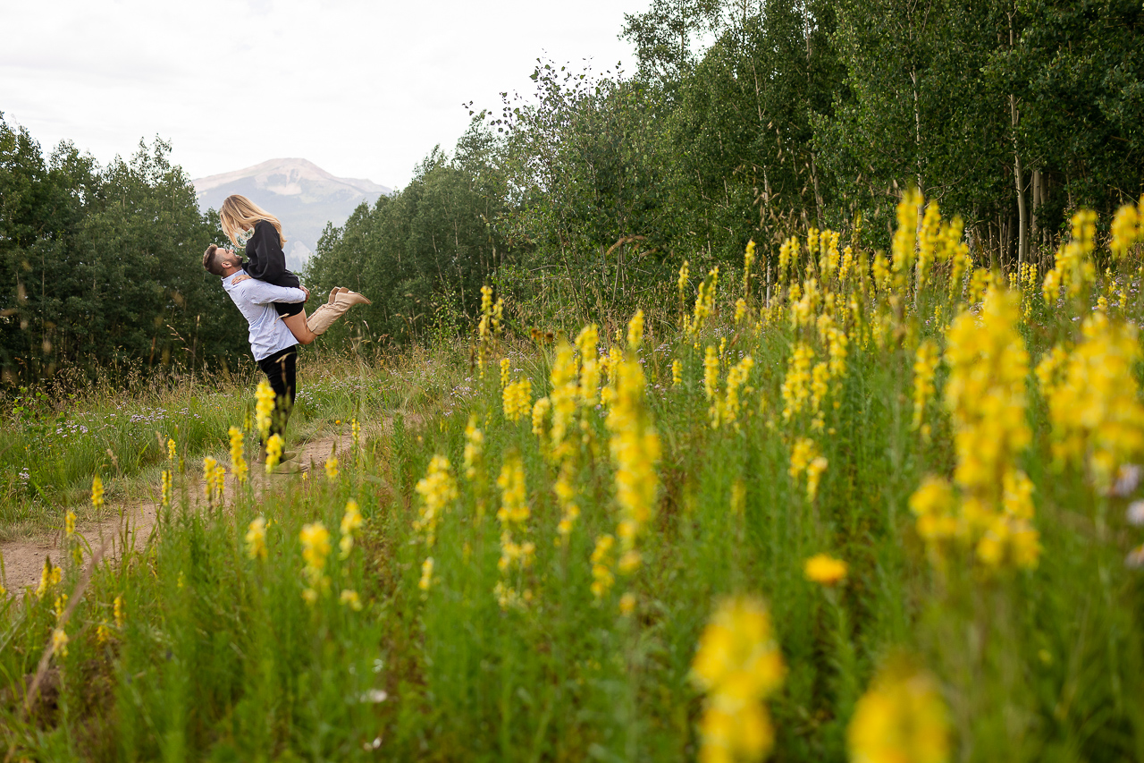 lift in wildflowers wildflower festival Crested Butte photographer Gunnison photographers Colorado photography - proposal engagement elopement wedding venue - photo by Mountain Magic Media