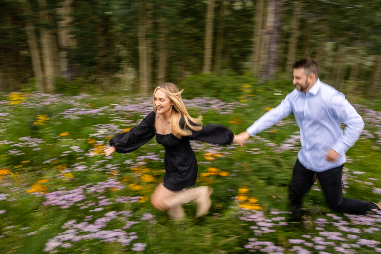 running motion blur Crested Butte photographer Gunnison photographers Colorado photography - proposal engagement elopement wedding venue - photo by Mountain Magic Media