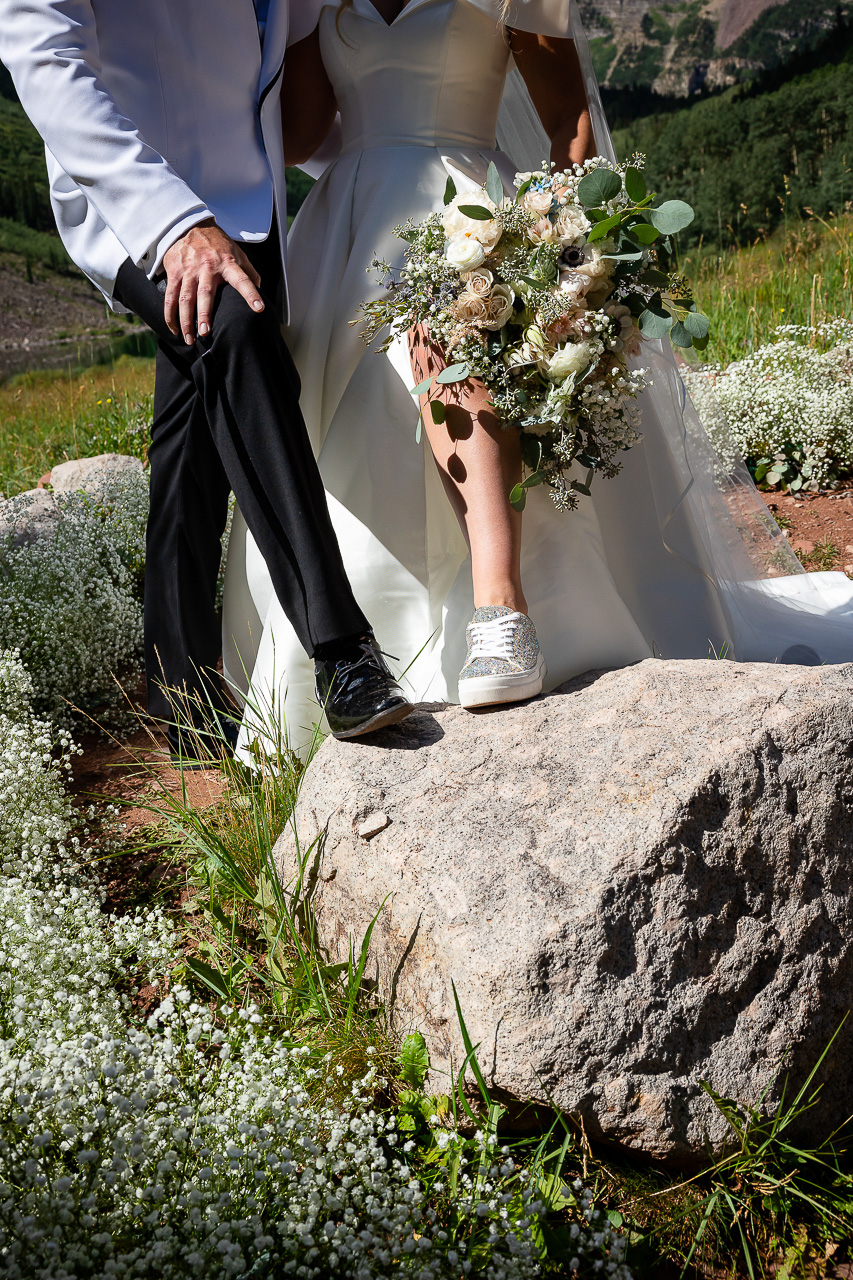 Aspen Maroon Bells view adventure instead vow of the wild outlovers vows newlyweds couple Crested Butte photographer Gunnison photographers Colorado photography - proposal engagement elopement wedding venue - photo by Mountain Magic Media