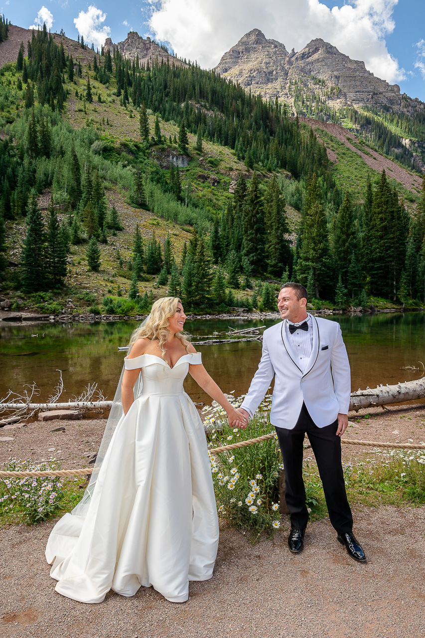 Aspen Maroon Bells view adventure instead vow of the wild outlovers vows newlyweds couple Crested Butte photographer Gunnison photographers Colorado photography - proposal engagement elopement wedding venue - photo by Mountain Magic Media