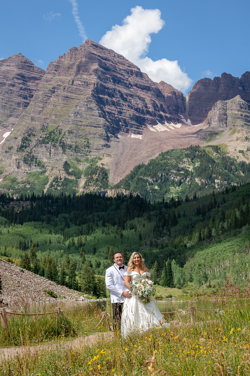 Aspen Maroon Bells view adventure instead vow of the wild outlovers vows newlyweds couple Crested Butte photographer Gunnison photographers Colorado photography - proposal engagement elopement wedding venue - photo by Mountain Magic Media