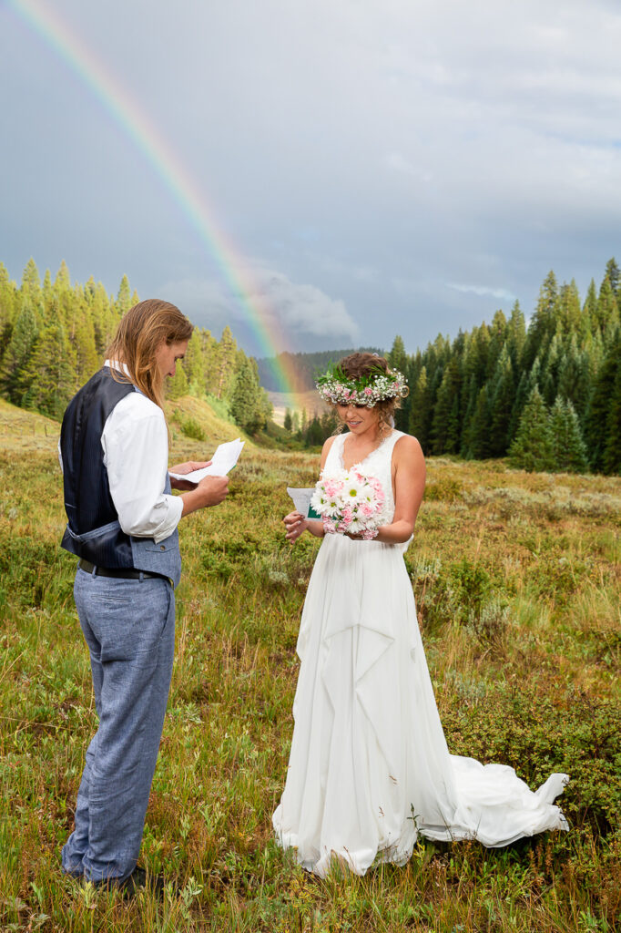 epic rainbow vows Crested Butte photographer Gunnison photographers Colorado photography - proposal engagement elopement wedding venue - photo by Mountain Magic Media