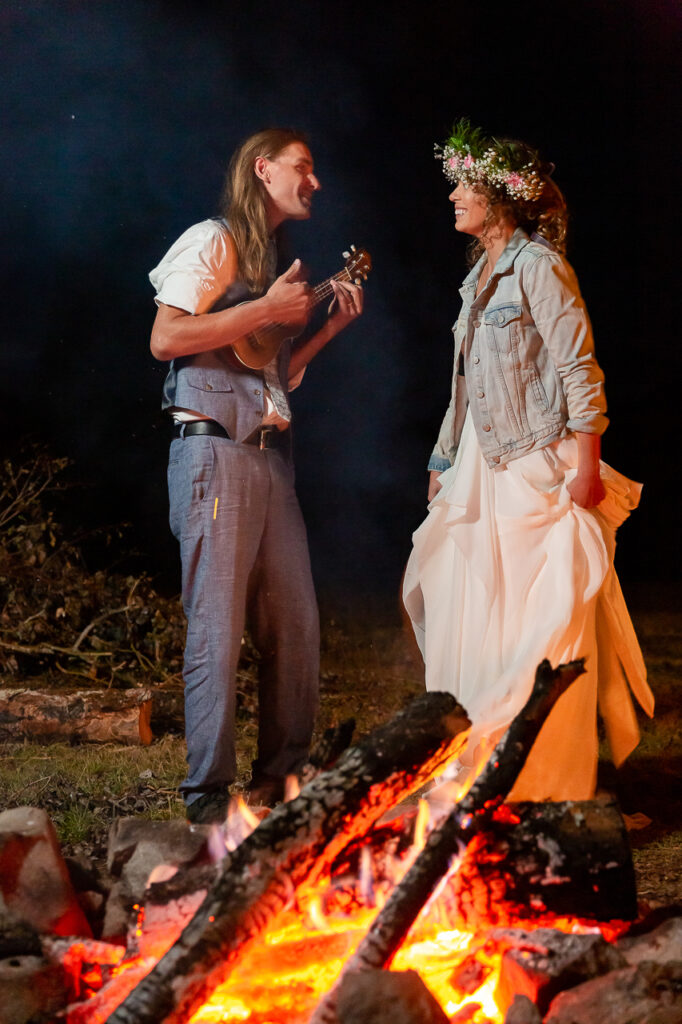 newlyweds campfire elope backcountry romantic getaway Crested Butte photographer Gunnison photographers Colorado photography - proposal engagement elopement wedding venue - photo by Mountain Magic Media