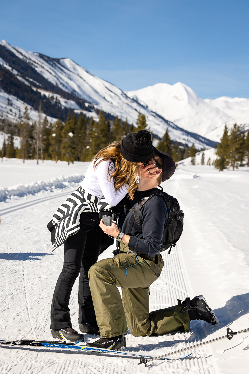 Nordic Center surprise Proposals Land Trust XC ski Crested Butte photographer Gunnison photographers Colorado photography - proposal engagement elopement wedding venue - photo by Mountain Magic Media