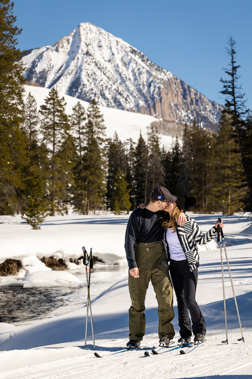 Nordic Center surprise Proposals Land Trust XC ski Crested Butte photographer Gunnison photographers Colorado photography - proposal engagement elopement wedding venue - photo by Mountain Magic Media