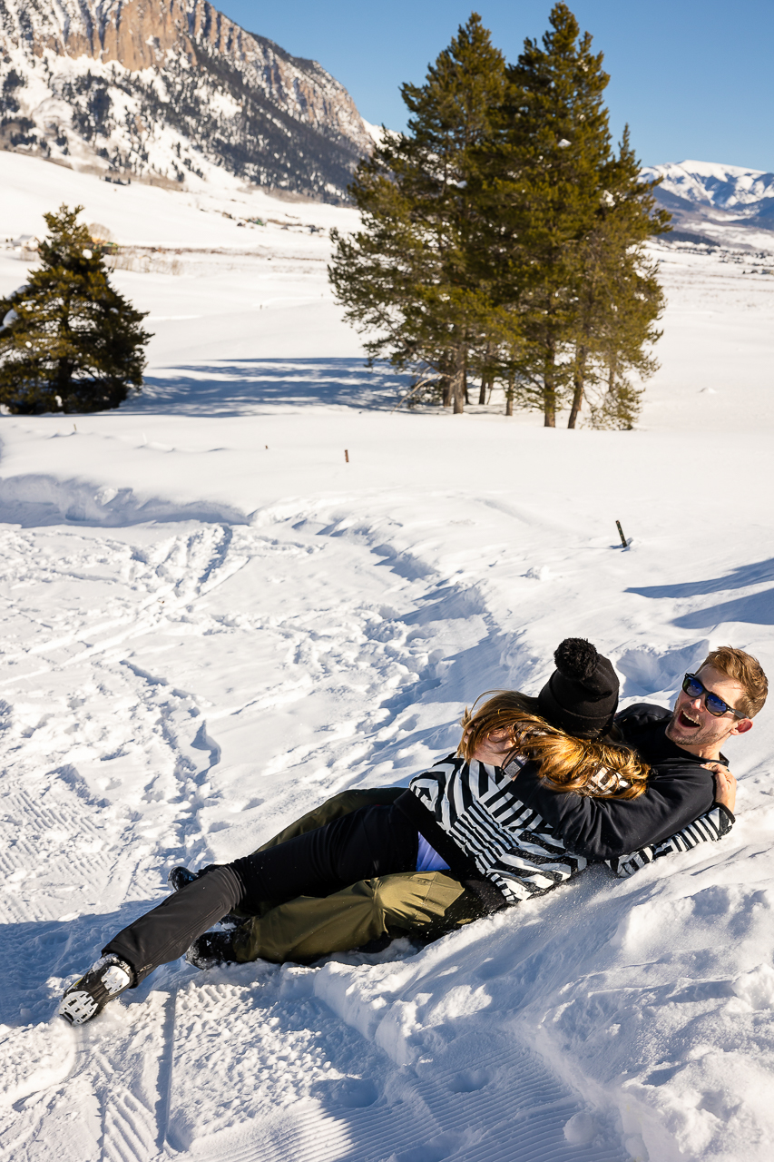 Nordic Center surprise Proposals Land Trust XC ski Crested Butte photographer Gunnison photographers Colorado photography - proposal engagement elopement wedding venue - photo by Mountain Magic Media