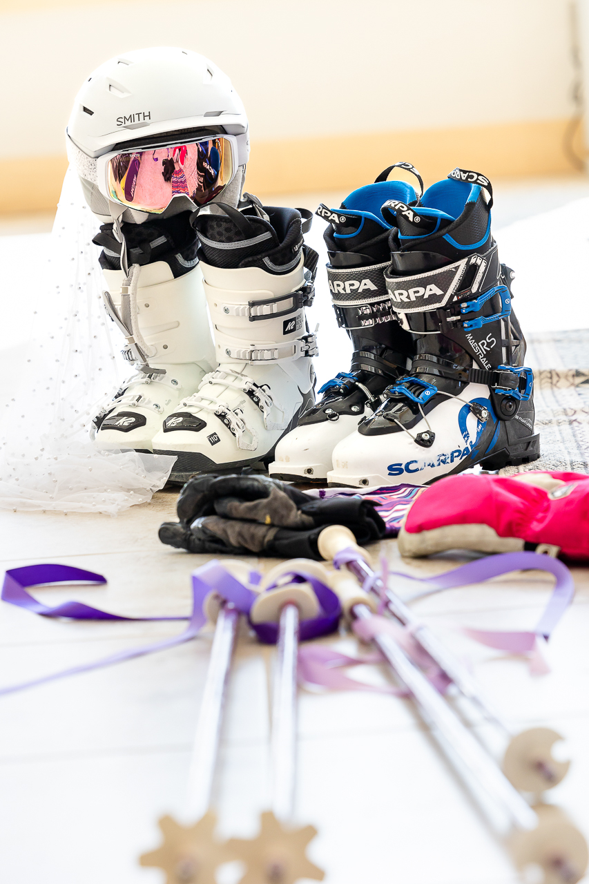 skiing elopement on skis ski the day skicb.com Crested Butte photographer Gunnison photographers Colorado photography - proposal engagement elopement wedding venue - photo by Mountain Magic Media