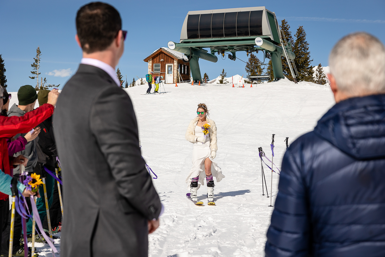 skiing elopement on skis ski the day skicb.com Crested Butte photographer Gunnison photographers Colorado photography - proposal engagement elopement wedding venue - photo by Mountain Magic Media