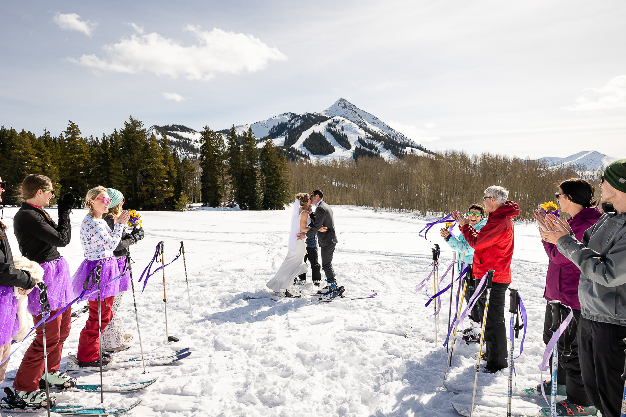 skiing elopement on skis ski the day skicb.com Crested Butte photographer Gunnison photographers Colorado photography - proposal engagement elopement wedding venue - photo by Mountain Magic Media