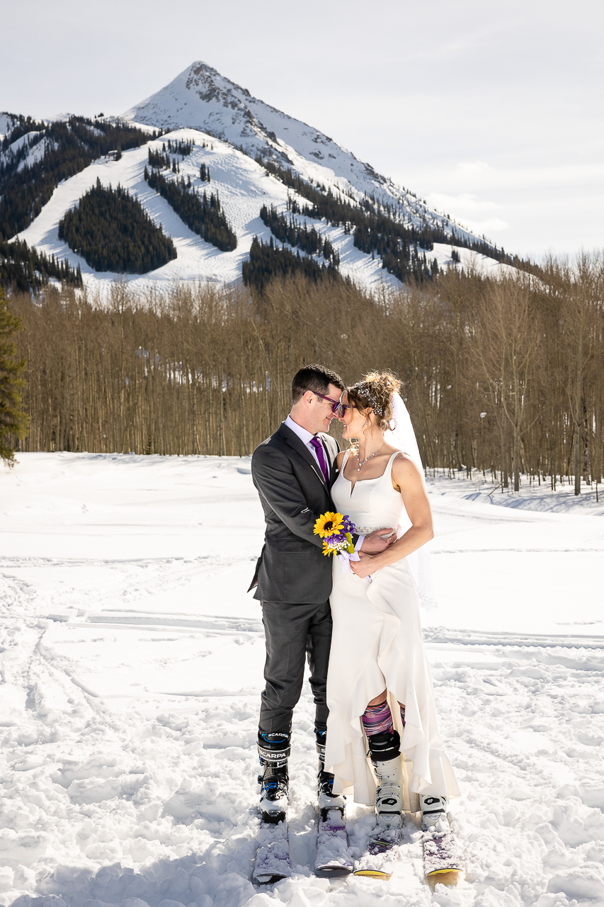 skiing elopement on skis ski the day skicb.com Crested Butte photographer Gunnison photographers Colorado photography - proposal engagement elopement wedding venue - photo by Mountain Magic Media