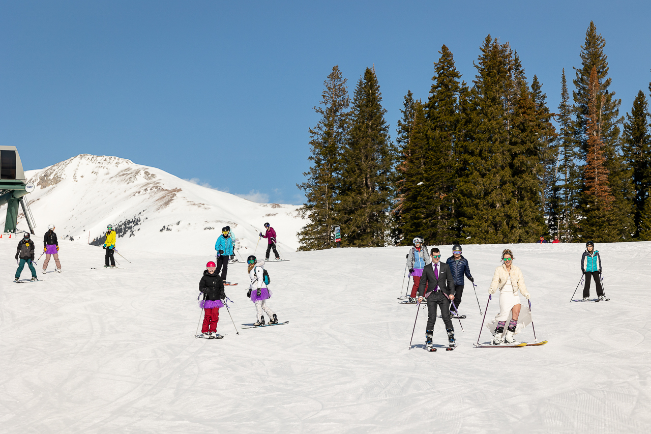 skiing elopement on skis ski the day skicb.com Crested Butte photographer Gunnison photographers Colorado photography - proposal engagement elopement wedding venue - photo by Mountain Magic Media