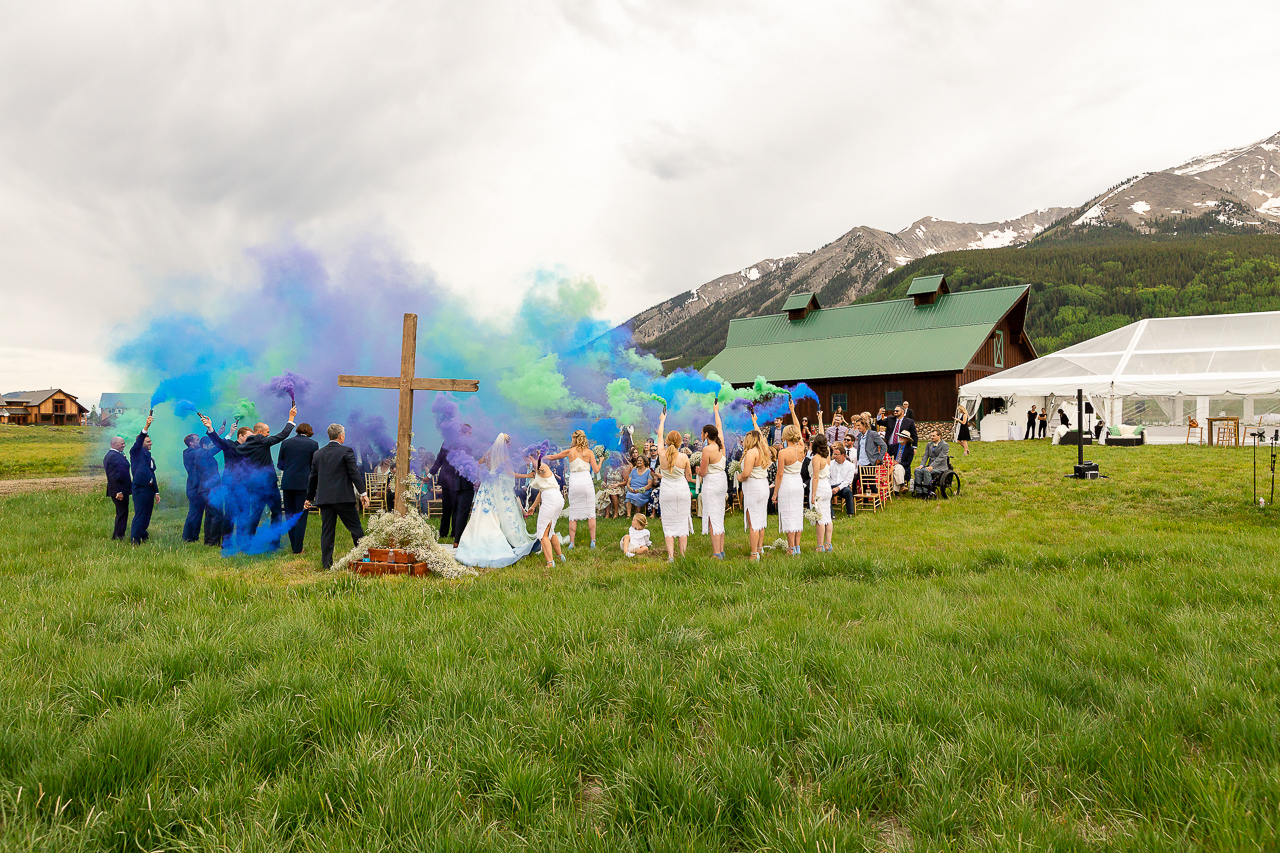 holy smokes blue wedding dress custom florals Crested Butte weddings planner planning photographer Gunnison photographers Colorado photography - proposal engagement elopement wedding venue - photo by Mountain Magic Media