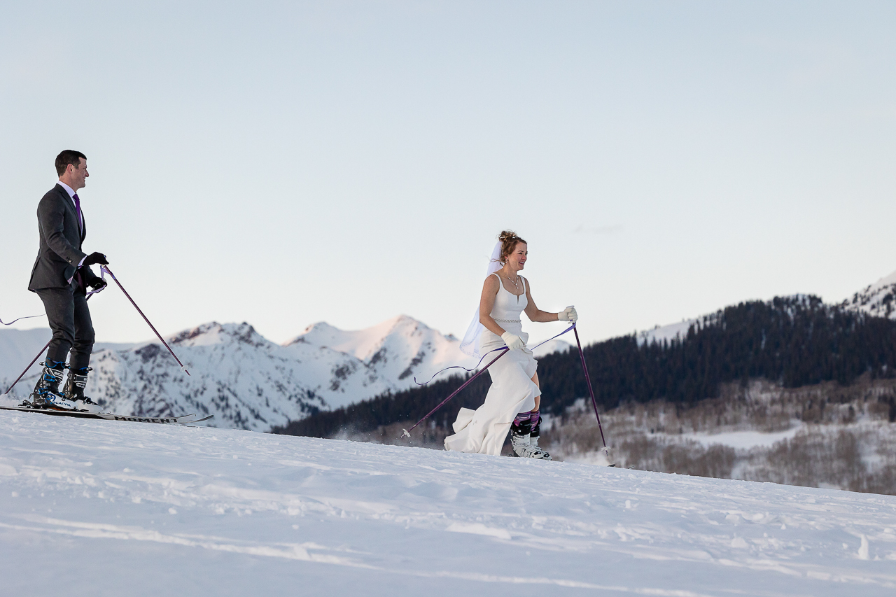 skiing elopement on skis ski the day skicb.com Crested Butte photographer Gunnison photographers Colorado photography - proposal engagement elopement wedding venue - photo by Mountain Magic Media
