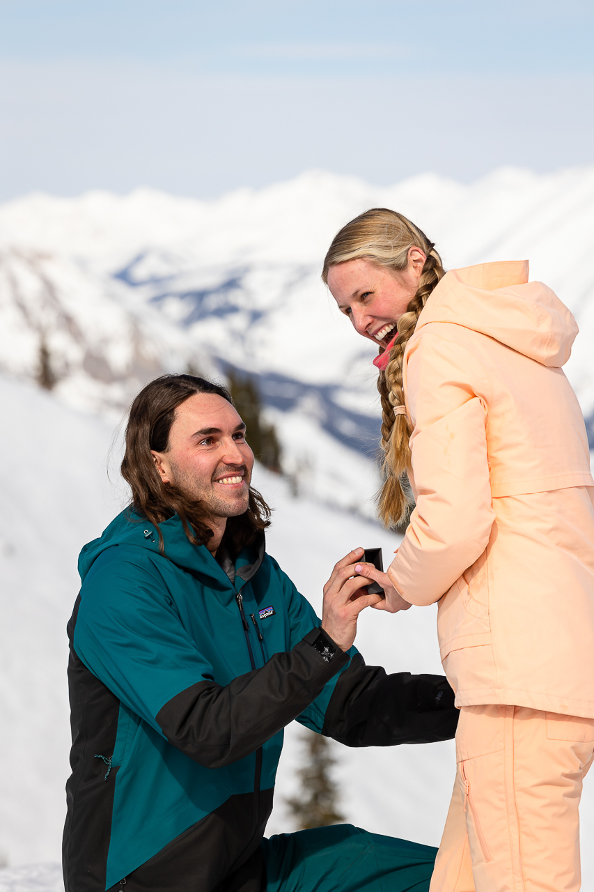 skicb.com ski proposal surprise proposals engaged Crested Butte photographer Gunnison photographers Colorado photography - proposal engagement elopement wedding venue - photo by Mountain Magic Media