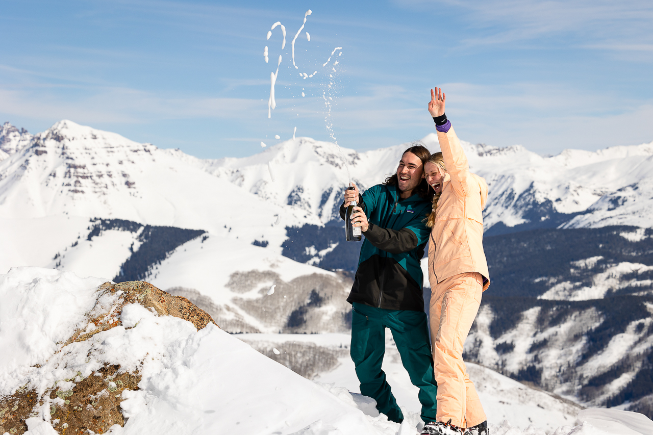 skicb.com ski proposal surprise proposals engaged Crested Butte photographer Gunnison photographers Colorado photography - proposal engagement elopement wedding venue - photo by Mountain Magic Media