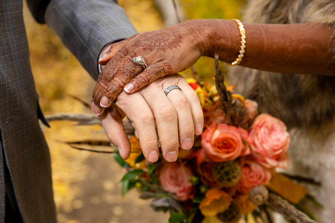 Woods Walk fall wedding ceremony colorful aspen leaves Crested Butte photographer Gunnison photographers Colorado photography - proposal engagement elopement wedding venue - photo by Mountain Magic Media