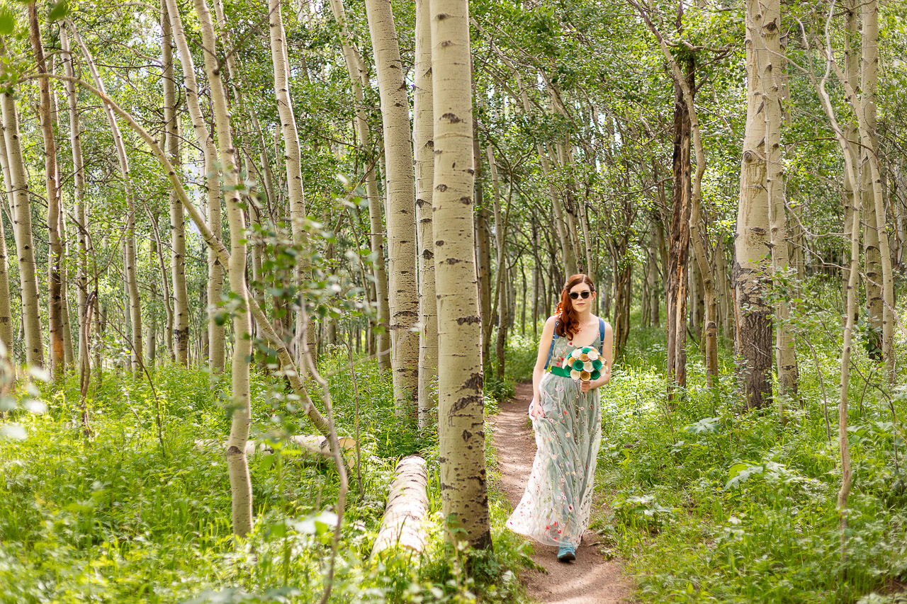 adventure instead elopement micro-wedding Snodgrass hike hiking vows scenic mountain views Crested Butte photographer Gunnison photographers Colorado photography - proposal engagement elopement wedding venue - photo by Mountain Magic Media