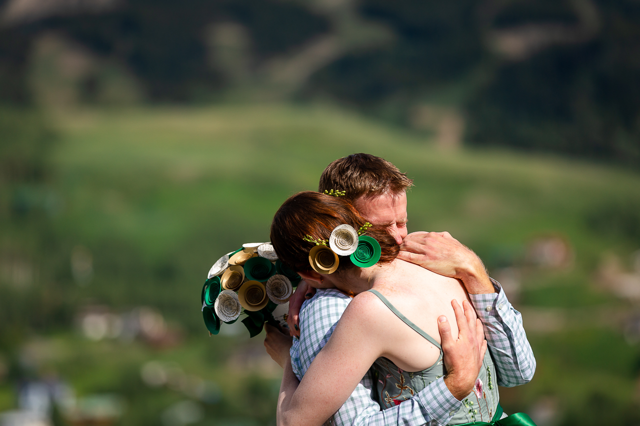 adventure instead elopement micro-wedding Snodgrass hike hiking vows scenic mountain views Crested Butte photographer Gunnison photographers Colorado photography - proposal engagement elopement wedding venue - photo by Mountain Magic Media