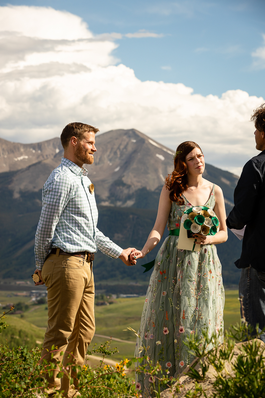 adventure instead elopement micro-wedding Snodgrass hike hiking vows scenic mountain views Crested Butte photographer Gunnison photographers Colorado photography - proposal engagement elopement wedding venue - photo by Mountain Magic Media